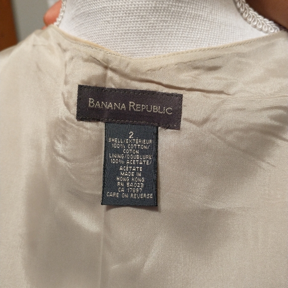 Banana Republic Sleeveless Cotton Dress size 2 - Picture 3 of 9